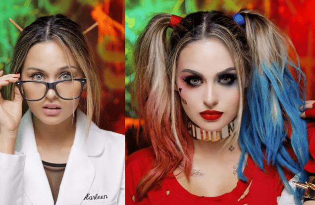 Harley Quinn Suicide Squad Glam Makeup Tutorial img